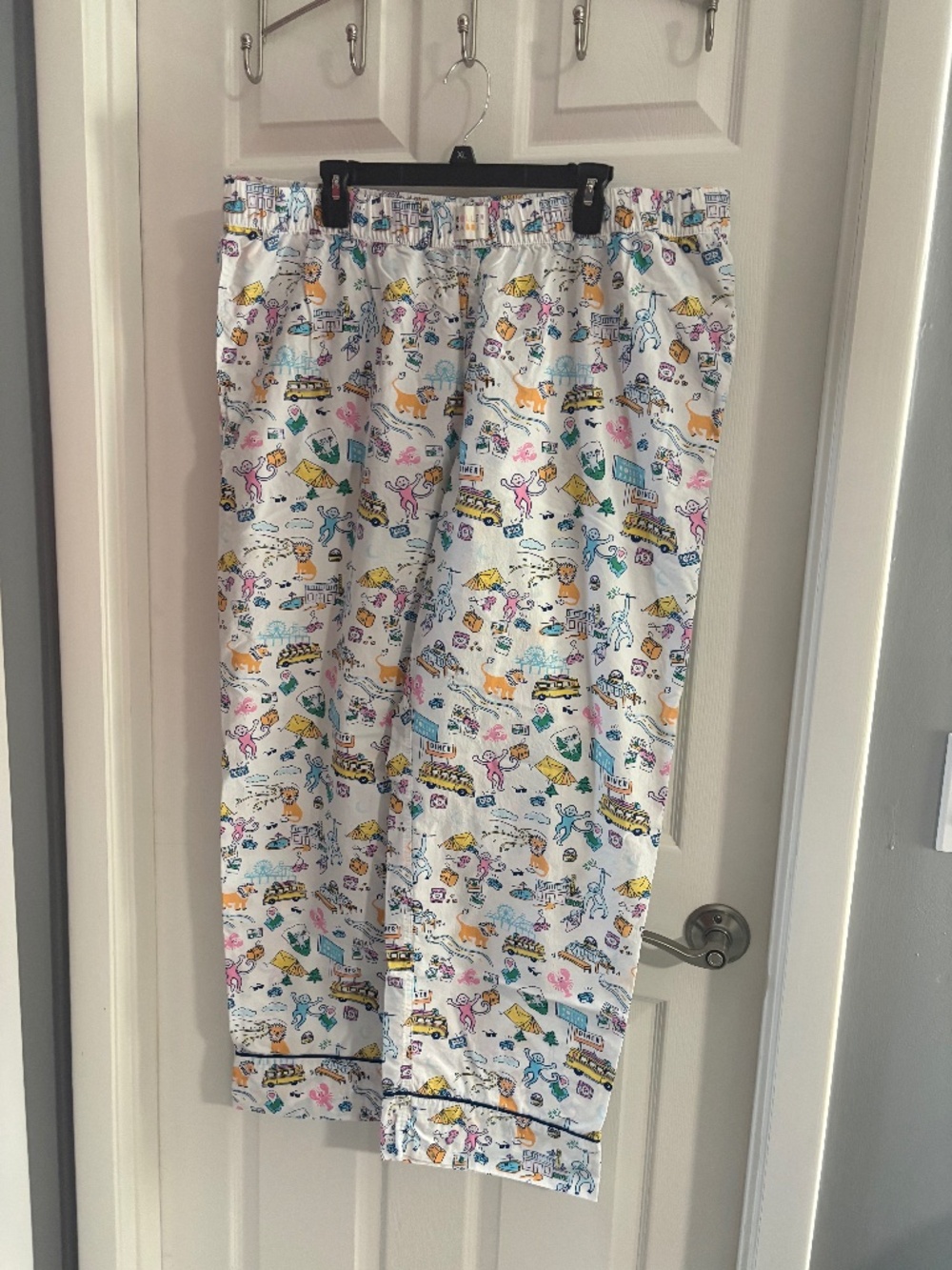 Roller Rabbit x Target Pajama Pants XL Road Trip Print